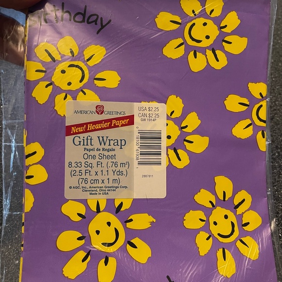 American Greetings vintage wrapping paper lot of 7 - Picture 8 of 8